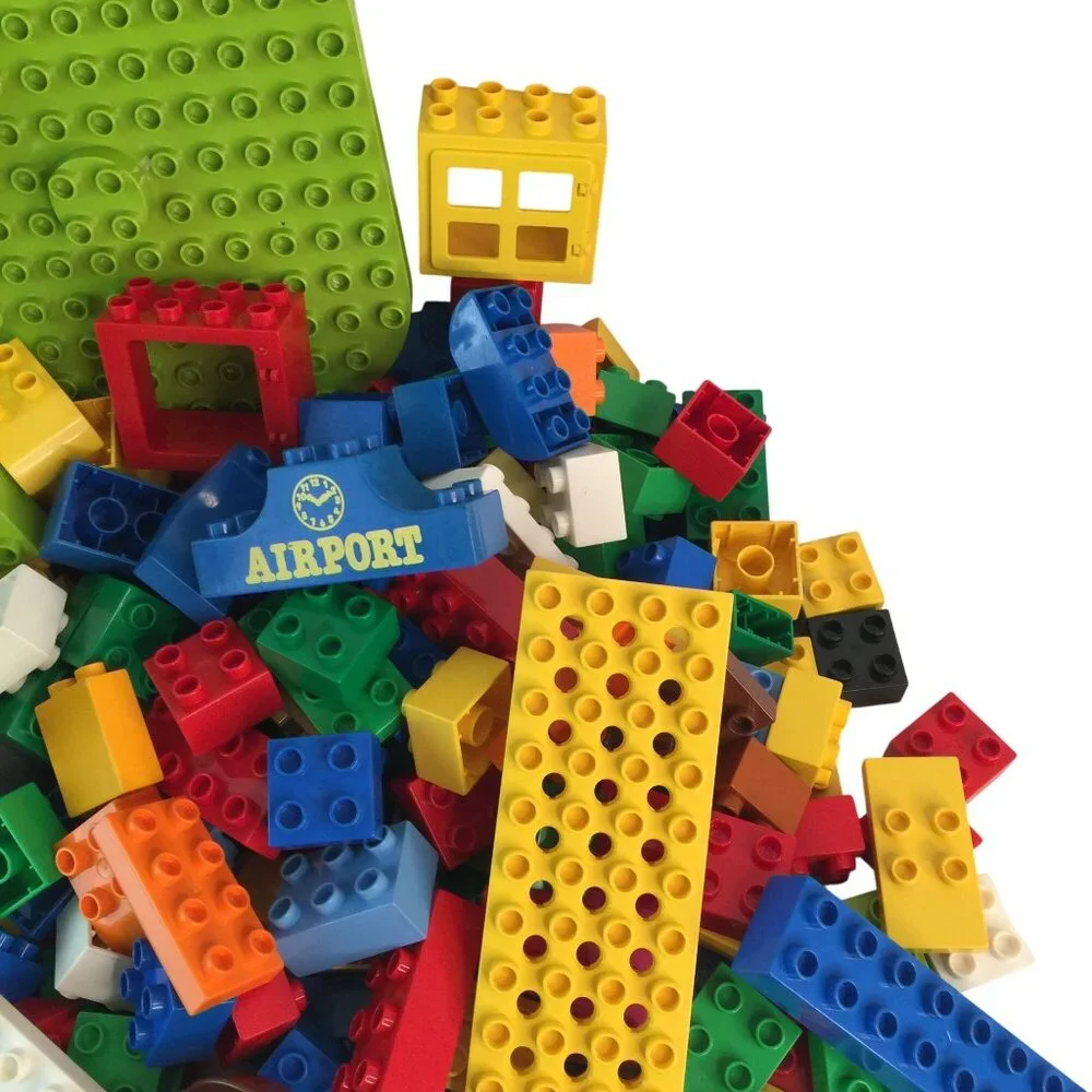 Lego Duplo Building‎ Blocks Lot 250 Pcs Base Plate Mountain Tree Vine Window